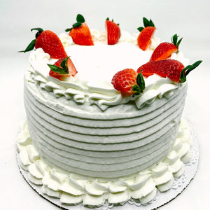 Whipped Cream and Strawberry Cake